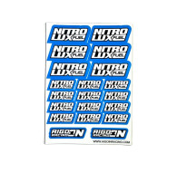 Stickers sheet Nitrolux Blue Size A6 - AIGOIN RACING - AR3039