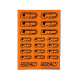 Stickers LRP Orange Fluo sur format A6 - AIGOIN RACING - AR3058