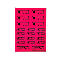 Stickers sheet LRP Fluo pink Size A6 - AIGOIN RACING - AR3060