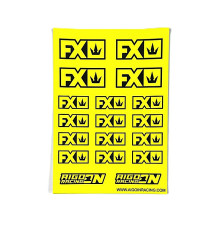 Stickers sheet FX Fluo yellow Size A6 - AIGOIN RACING - AR3065