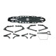 Kit de conversion Xray X4'25 Carbone vers Alu - C0021 - Xray