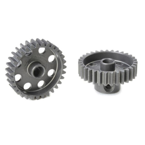 TEAM CORALLY - 48 DP PINION - SHORT - HARD ANODISED AL7075 - - C-7043