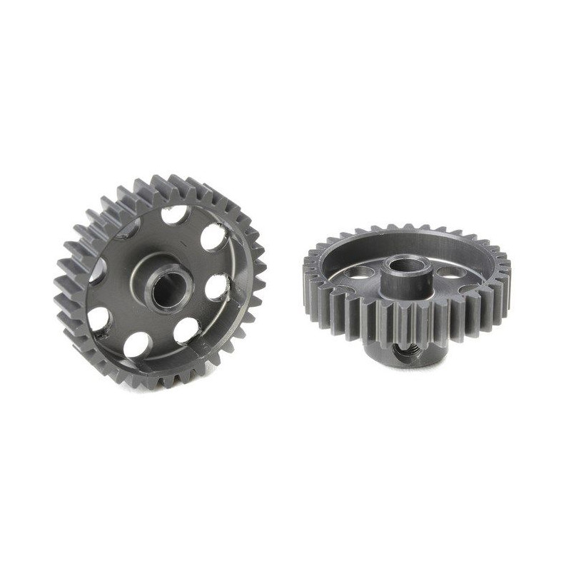 Pignon 34T Alu étroit - 48 DP - D3.17mm - CORALLY - C-70434