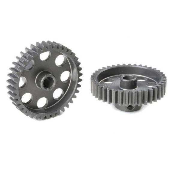 TEAM CORALLY - 48 DP PINION - SHORT - HARD ANODISED AL7075 - - C-7043