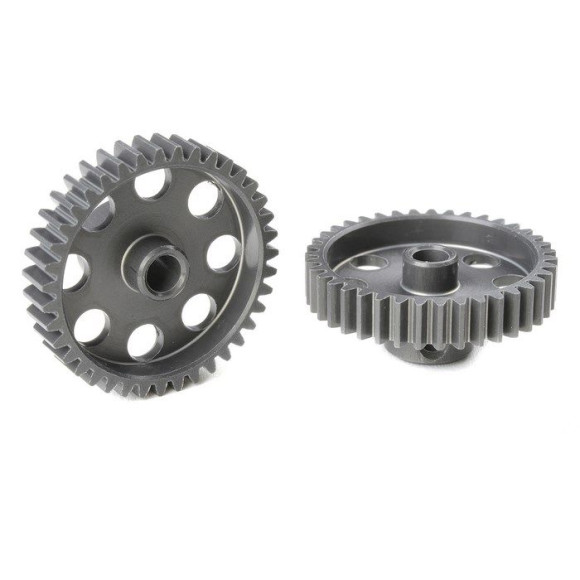 TEAM CORALLY - 48 DP PINION - SHORT - HARD ANODISED AL7075 - - C-7043