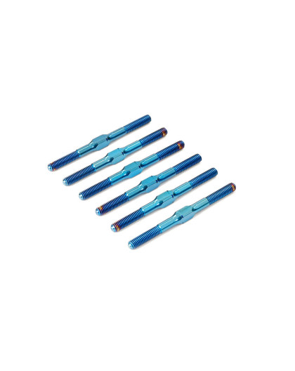 RC10B7 Pas inversés titane Bleu (6) - CENTRO - C0249BL