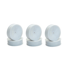 BUGGY FRONT 1/10 2WD SLIM WHEEL WHITE - 3 PAIRS - CENTRO - C0260W