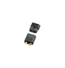 XT-60 BLACK CONNECTOR (MALE/FEMALE) - CENTRO - C0350