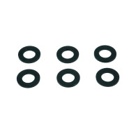 BLACK M3 FLAT WASHER 5.75mm x 0.5mm (6) - CENTRO - C0635-1