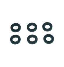 BLACK M3 FLAT WASHER 5.75mm x 1.0mm (6) - CENTRO - C0635-2