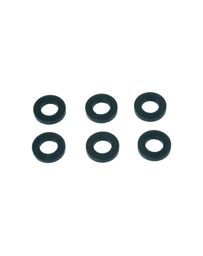 BLACK M3 FLAT WASHER 5.75mm x 1.0mm (6) - CENTRO - C0635-2