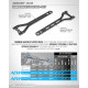 X4'23 Platine supérieure arrière carbone 1.6mm - XRAY - 301078-L