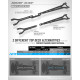X4F Platine supérieure carbone arrière 2.0mm - XRAY - 301076