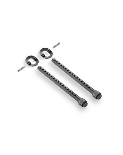 FRONT BODY MOUNT SET 6MM - HARD - XRAY - 301322-H