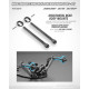 FRONT BODY MOUNT SET 6MM - HARD - XRAY - 301322-H