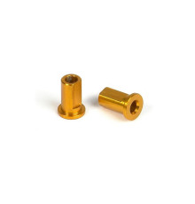 ALU NUT FOR SUSP. HOLDER - ORANGE (2) - 302033-O - XRAY