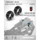 X4 Excentrique alu support roulement diff UNI (2) - XRAY - 302067-K