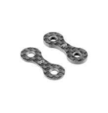 X4 Rear Roll-Center Carbon Spacer 1+2mm (1+1) - XRAY - 302124