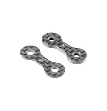 X4 Front Roll-Center Carbon Spacer 1+2mm (1+1) - XRAY - 302123