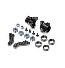 Kit fusées alu avec équerres direction carbone (2) - XRAY - 302202
