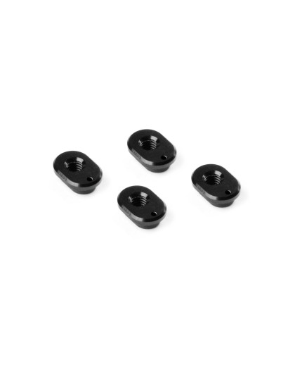 X4 Alu Caster Bushing Front 3°/Rear 0.5° - 1 Dot (4) - XRAY - 302310