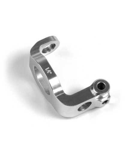 Alu C-Hub Front Block, Left - 4° Deg - Orange - XRAY - 302338