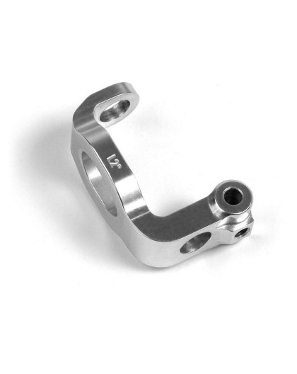 Alu C-Hub Front Block, Left - 2° Deg. - Orange - XRAY - 302336