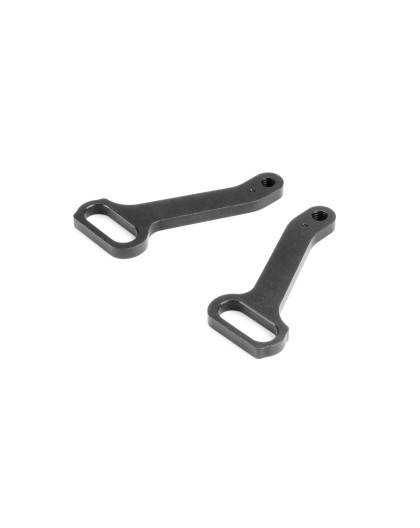 X4 Alu Front Steering Plate +1mm - Swiss 7075 T6 (2) - XRAY - 302394