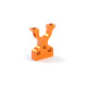 T4'17 ALU LAYSHAFT BULKHEAD CLOSED L/R - ORANGE - 303066-O - XRAY