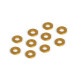 Rondelles alu oranges 3x6x1.0 mm (10) - XRAY - 303122-O