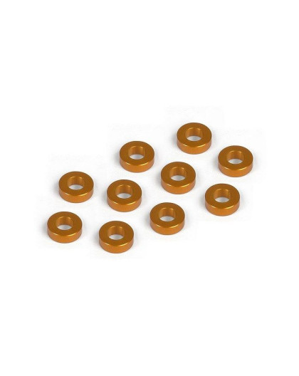 Rondelles alu oranges 3x6x2.0 mm (10) - XRAY - 303123-O