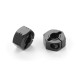 Alu Wheel Hub - Offset +1.5mm - Black (2) - XRAY - 305353