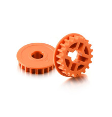 FIXED PULLEY 20T - LOW FRICTION - GRAPHITE (2) - 305577-O - XRAY