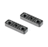 CARBON BATTERY PLATE SHIM - DEEPER COUNTERSUNK (2) - XRAY - 306177-C