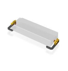 T4'19 Support d'accu réglable carbone + laiton - XRAY - 306198