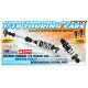 1/10 TOURING ALU SHOCK ABSORBER-SET - BLACK (2) - 308307-K - XRAY