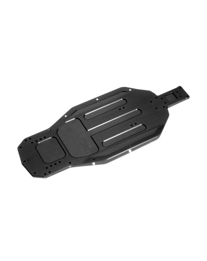 XT2'21/XB2'21 ALU CHASSIS BENT SIDES 2.5MM LONG - V2 - XRAY - 321108