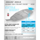 XB2 ALU CHASSIS - 2.0MM - EXTRA-SHORT - REAR WIDE - XRAY - 321126