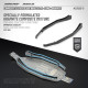COMPOSITE ELEVATED SIDE BRACES L+R - LONG -GRAPHITE - XRAY - 321255-G