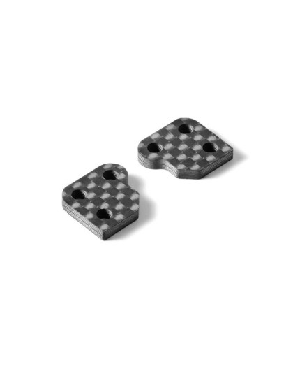 GRAPHITE EXTENSION FOR STEERING BLOCK (2) - 0 SLOTS - 322292 - XRAY