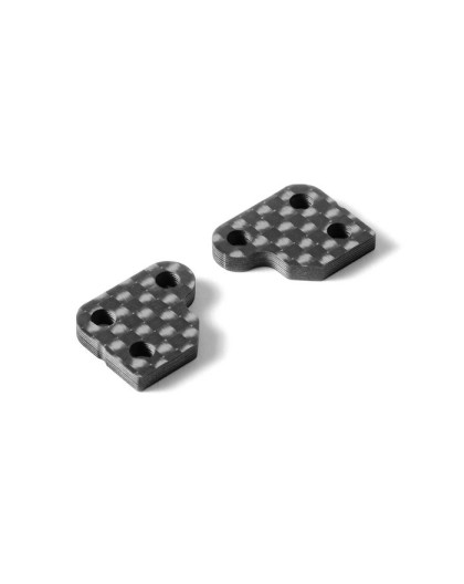 GRAPHITE EXTENSION FOR STEERING BLOCK (2) - 1 SLOT - 322291 - XRAY