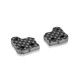 GRAPHITE EXTENSION ALU STEERING BLOCK (1+1) - 1 SLOT - XRAY - 322297