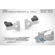 GRAPHITE EXTENSION FOR STEERING BLOCK (2) - 3 SLOTS - XRAY - 322293