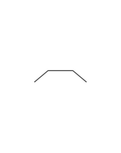 XB2 ANTI-ROLL BAR FRONT FOR BRIDGE UPPER DECK 1.0 MM - XRAY - 322490