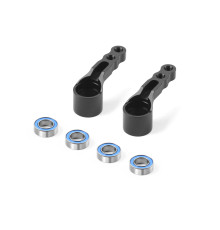 ALU STEERING ARM FOR 1-PIECE CHASSIS (2) - XRAY - 322516