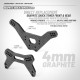 XT2'23/SCX'23 Support amortisseurs AR carbone 4mm - XRAY - 323091