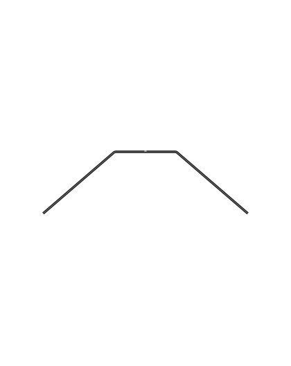 XB2 Barre anti-roulis arrière - Courte - 1.1mm - XRAY - 323491