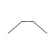 XB2 Barre anti-roulis arrière - Courte - 1.6mm - XRAY - 323496