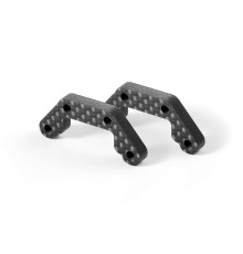 XT2 GRAPHITE REAR SHOCK TOWER EXTENSION 4.0MM (2) - 323552 - XRAY