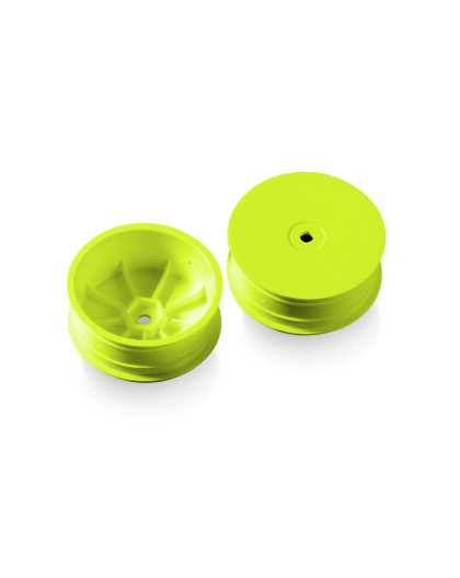 XB2 Jantes AV 12mm jaunes - IFMAR - HARD (2) - XRAY - 329910-Y